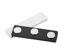 Magnetic Name Badge - Reusable Strong Magnetic Name Tag Holder with Secure Buckle, Heavy Duty Clip for Clothing Uniform Employee ID Display, Classroom Office Exhibition Toolbox Whiteboard Use