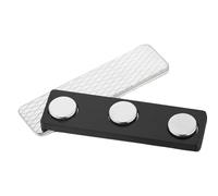 Magnetic Name Badge - Steel Plate Tag Holder, Heavy Duty Magnet Backing for ID Display, Reusable Label Fasteners | Office Uniform Classroom Shelf Use, Exhibition Booth Clothing Whiteboard Employee