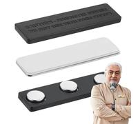 Magnetic Name Plate | Magnets for ID Badges Magnetic Brooch Strong Reusable Uniforms Workwear Man Woman Lockers Tools Whiteboard Exhibitions A