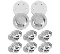 Magnetic Name Tag, Round Shape (20mm), 8 - Piece Set, Ideal for Workplace & Employee Identification, Magnetic Name Tag, Magnetic Closure