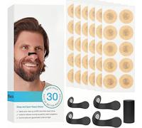 Magnetic Nasal Strips for Breathing - 60pcs Anti Snoring Solution with Magnetic Nose Strips for Sleep Apnea & Snoring Relief | Nasal Strips for Clearer Airway & Comfortable Sleep (Black)