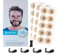 Magnetic Nasal Strips for Snoring Relief -30/60 Count,Anti-Snoring Device,Improve Sleep Quality, Sweat-Resistant and Skin-Friendly (30)