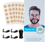 Magnetic Nasal Strips for Snoring Relief -30/60 Count,Anti-Snoring Device,Improve Sleep Quality, Sweat-Resistant and Skin-Friendly (60)
