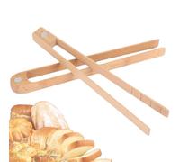 Magnetic Natural Wood Toaster Tongs - Reusable Toaster Tongs | Set of 2 | Ideal for Handling Bread, Fruits, Pickles, Cheese, Bacon & Muffins, Non-Slip, Durable Kitchen Tongs for Cooking