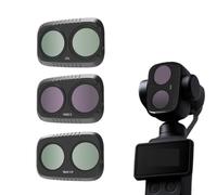 Magnetic ND ＆ CPL Filter Set for DJI Osmo Pocket 4 Pro, Black Mist GND8-GND16 Night Filter Kit Lens Optical Glass Accessories (3-Piece Set [CPL-BLACK-1/4-VND2-5])