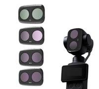 Magnetic ND ＆ CPL Filter Set for DJI Osmo Pocket 4 Pro, Black Mist GND8-GND16 Night Filter Kit Lens Optical Glass Accessories (4-Piece Set [CPL-ND8-ND16-ND32])