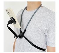 Magnetic Neck Mount Phone Holder Compatible with MagSafe, Video Recording POV Vlog 5300 Gauss Ultra Strong Magnetic Neck Tripod with Anti-Vibration Chest Strap, Necklace Holder for iPhone (Black)