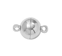 Magnetic Necklace Clasps 18K Gold Plated Ball Shape Magnetic Clasps,Brass Magnet End Clasp Connectors for Jewelry Making DIY Bracelet(Camel,2pcs)