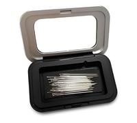 Magnetic Needle Holder Case, Clear Plastic Sewing Needle Case with Strong Magnet, Portable Small Sewing Box for Needles Pins Clips, Knitting Needle Case for Home and Travel