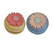 Magnetic Needle Holder, Compact Sewing Pin Organizer, Hands Suction Base, 1.42 inches Strong Magnetized Pad, Round Purple, for Quilting, Embroidery, Braiding, Craft Projects