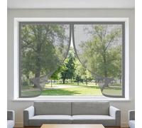 Magnetic Net Window 165 x 150 cm with Selfadhesive Adjustable DIY Fly Screen for Windows with Installation Accessories for Living Room Bedroom Offfice, White