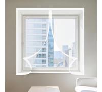 Magnetic Net Window 65 x 85 cm Prevents Insects Flies Mosquitoes from Entering The Room Bug Net for Windows Easy Installation for Living Room Bedroom Offfice, White