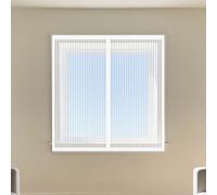 Magnetic Net Window 80 x 80 cm Selfadhesive Tape Selfadhesive Insect Mesh Curtain Easy Installation for Home, Office, Bedroom, Living Room Kitchen, White