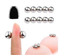 Magnetic Nipple Clamps Non Piercing, Strong Nipple Clips Beads, Labia Clips Sex Pleasure Women Men, Breast Clips for Pleasure, Nipple Sex Pleasure Stimulator (10 Pcs)