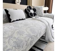 Magnetic NonSlip Couch CoverWashable Sofa Protector for 2/3/4 Seat Corner SofasUniversal Fit for All Seasons (Silver Gray110 x 240cm)