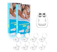 Magnetic Nose Clip, 16pcs Anti Snoring Nose Clip, Silicone Nasal Ease Snore Clip, Reusable Snore Stopper for Better Sleep, Snoring Aids for Men/Women, Best Sleeping Aids for Natural Breathing (16pcs)