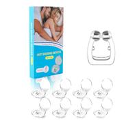 Magnetic Nose Clip, 8pcs Anti Snoring Nose Clip, Silicone Nasal Ease Snore Clip, Reusable Snore Stopper for Better Sleep, Snoring Aids for Men/Women, Best Sleeping Aids for Natural Breathing (8pcs)