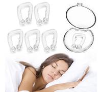 Magnetic Nose Clips, 6PC Snore Nose Clip Anti Snoring Devices, Snore Stopper, Comfortable and Flexible, Reusable Snoring Solution Nasal Dilators Snoring Aids for Men and Women