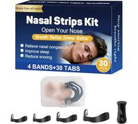 Magnetic Nose Strip, 30 Pieces, Nasal Strips with Storage Case, Drug-Free Nose Strips for Breathing, Snoring Aids for Men and Women, Anti-Snoring Nose Clip, Stop Snoring, Nose Breather