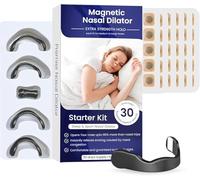 Magnetic Nose Strip 60 pcs Breathing Nasal Strip Nose Strip Snoring Aids for Men and Women Magnetic Nasal Strips Breathing Nose Magnets Anti-Snoring Equipment for Home & Travel (Blue)