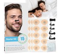 Magnetic Nose Strip, XPJBKC 30 Pcs Magnetic Nasal Strips, Nose Magnet, Anti-Snoring Magnetic Nose Clip for Home,Travel,Hotel,Business Trip,Men&Women,Black