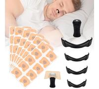 Magnetic Nose Strips, 60 pcs Magnetic Nasal Strips, Nose Magnet for Improves Breathing, Sleep Quality and Relief Congestion Nasal, 4 Size Anti Snore Nose Clip for Medium to Large Noses (60)
