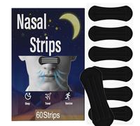 Magnetic Nose Strips - 60 Strips Nosal Strips for Breathing, Anti Snoring Aids for Men and Women, Breathe Smoothly with Nose Magnets, Reduce Snoring, Improve Sleep Quality, Skin Friendly Nose Strips