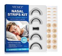 Magnetic Nose Strips,60PCS Magnetic Nasal Strips,Magnetic Nose Magnet for Breathing and Snoring Solution,Nose Strips for Better Sleep,Oxygen Boost,Extra Strength,Skin-Safe,Sweat-Resistant