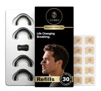 Magnetic Nose Strips - Magnetic Nasal Strips for Breathing (30 Pack) - Anti-Snoring Aids for Men & Women, Comfortable Nose Strips to Reduce Snoring, Improve Airflow & Enhance Sleep Quality
