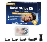 Magnetic Nose Strips with Storage Case, 30 PCS, Anti Snoring Devices for Better Breathing, Improve Sleep Quality Sweat Resistant, Skin Friendly Snore Stopper for Men & Women Universal Fit