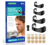 Magnetic Nose Strips with Storage Case, 30 PCS, Anti Snoring Devices for Better Breathing, Improve Sleep Quality Sweat Resistant, Skin Friendly Snore Stopper for Men & Women Universal Fit (60)