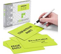 Magnetic Notes or Magnetic Sticky Notes 6 x 4 Inch - Green - Set of 25 Pieces - Easy to Clean and Reuse