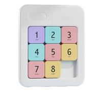 Magnetic Number Slide Puzzle, Number Slide Puzzle Brain Teaser IQ Game, Digital Huarong Road, Logic-Based Number Maze for Focus and Relaxation, Educational Toys for Kids and Adults (A)