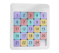Magnetic Number Slide Puzzle, Number Slide Puzzle Brain Teaser IQ Game, Digital Huarong Road, Logic-Based Number Maze for Focus and Relaxation, Educational Toys for Kids and Adults (C)