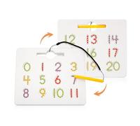 Magnetic Number Tracing Board, 9.45x7.87 Inch Magnets Number Practice Board with Pen Double Sided Drawing Writing Learning Education Toys Montessori Tool for Kids Boy Girls