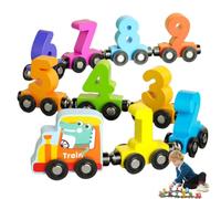 Magnetic Number Train Set for Toddlers in Random Color - Counting Toys, Shape Color Sorting Toys, Cognitive Skill Development, Toddler Learning Activities, Train Building Gift for Kids(10pcs)