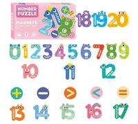 Magnetic Numbers Classroom - Silicone Fridge Math Magnets, Paper Number Learning Toy, Addition Subtraction Game | Interactive Division Counting Educational Activity Set For Boys Girls Home School Play