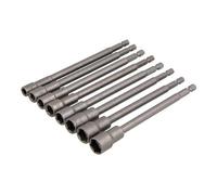 Magnetic Nut Driver Bit Set 8pc Extra Long 150mm 6-13mm (Genuine Neilsen CT4497)