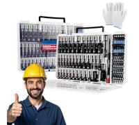 Magnetic Nut Driver Set - 80 Piece Impact Socket Set with Adapters, Bit Holder, and Wing Nut Drivers for Home DIY and Construction Work
