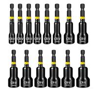 Magnetic Nut Setter Set 14pc Metric Hex Shank(B) | 14 metric sizes 6-19mm, strong magnetic hold, prevents nut drop, quick swap design, for ideal for tight spaces