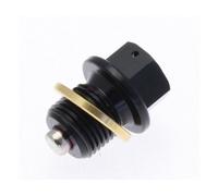 Magnetic Oil Drain Plug - Aluminium Black M14x1,25x13,5, black