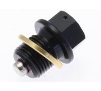 Magnetic Oil Drain Plug - Aluminium Black M16x1,5x14, black