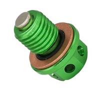 Magnetic Oil Drain Plug Bolt M12xP1 5 Compatible With CR125 CR250 250R CRF250R XR250 XR600R XR650L CBR1000RR Motorcycle Engine Oil Pan Screw(Green)