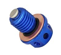 Magnetic Oil Drain Plug Bolt M12xP1 5 Compatible With CR125 CR250 250R CRF250R XR250 XR600R XR650L CBR1000RR Motorcycle Engine Oil Pan Screw(Blue)
