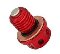 Magnetic Oil Drain Plug Bolt M12xP1 5 Compatible With CR125 CR250 250R CRF250R XR250 XR600R XR650L CBR1000RR Motorcycle Engine Oil Pan Screw(Red)