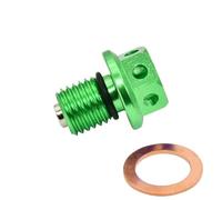 Magnetic Oil Drain Plug Bolt Screw M12xP1 5 Compatible With YZF R3 R25 MT 03 MT 25 YZ250X YZ250 XT250X WR250X WR250R Serow 250 Motorcycle Engine(Green)