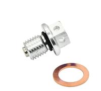 Magnetic Oil Drain Plug Bolt Screw M12xP1 5 Compatible With YZF R3 R25 MT 03 MT 25 YZ250X YZ250 XT250X WR250X WR250R Serow 250 Motorcycle Engine(Silver)