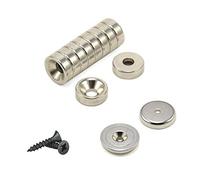 Magnetic Organiser Set with Neodymium Pot & Countersunk Magnets and Screws for Garage, Shed, Workstation, Workshop, DIY and Tradesmen