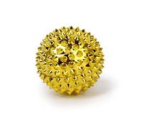 Magnetic Palm Massage Balls, Acupressure Therapy, Plastic and Magnet, 32mm, Blood Circulation, Fatigue Relief, 1 Pair (Gold)