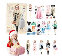 Magnetic Paper Dolls - Magnetic Princess Dress up Paper Doll,Portable Princess Dress up Doll Easy to Grip Present for Children Girls 4-7 Years Old